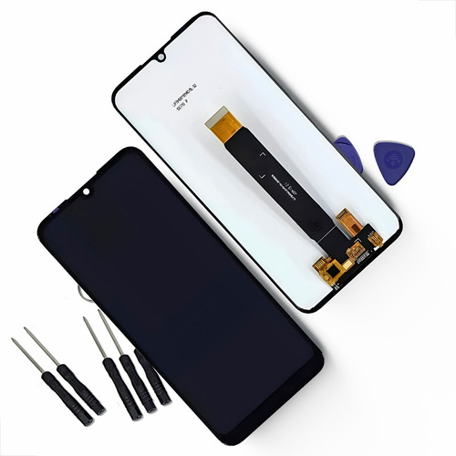 Tela Frontal Display Touch Compatível Moto E6 Plus Empório Cor Preto