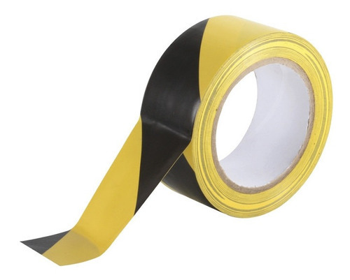 Cinta Señalizacion Amarillo / Negro 30m Toolcraft Tc5098 Color Amarillo/negro