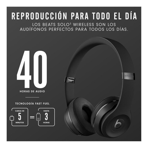 Imagen 4 de 5 de Auriculares Beats Solo³ Wireless - Matte black