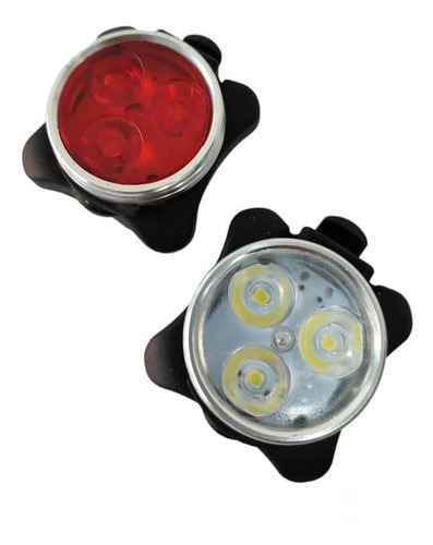 Luces Para Bicicleta Usb Recargable Impermeable 4modos Luces