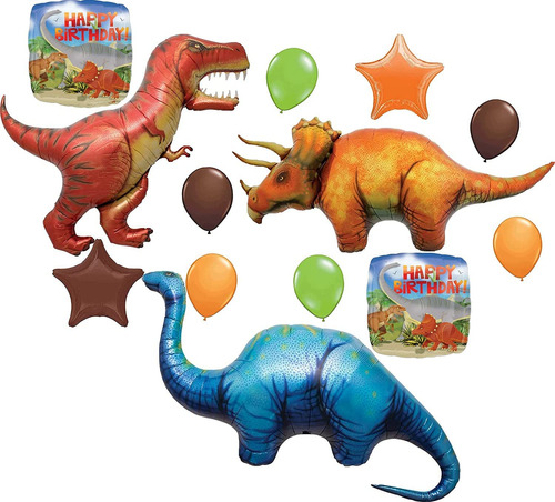 Prehistórico Gigante T-rex, Triceratops Y Apatosaurus ...