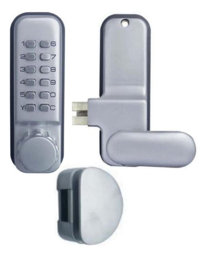Manija Con Teclas De Bloqueo, Mxgso-001, Grosor Puerta 28 A Color Cromo