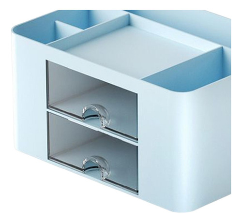 2 Uds Portalápices Organizador De Escritorio De Azul Y