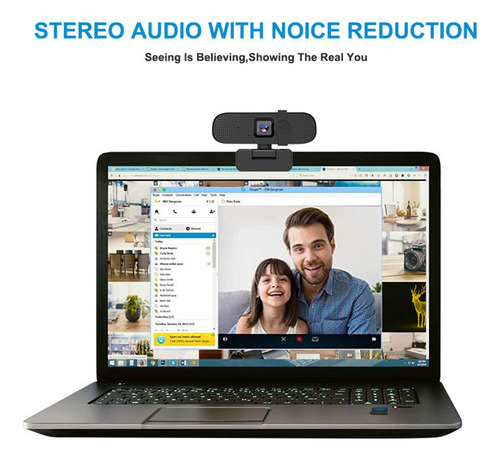 Cámara Web Usb Webcam 2k De Alta Definición Con Micrófono