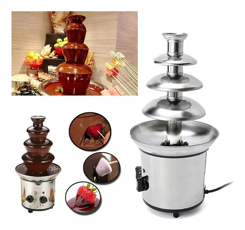 Cascada De Chocolate 4 Pisos Super Elegante Profesional 250w