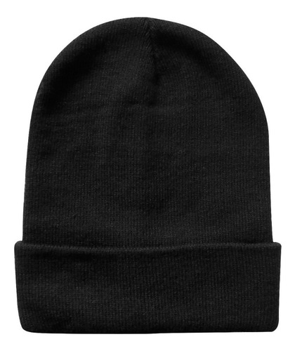 Imagen 2 de 5 de Gorro Beanie De Lana Adulto Con Doblez Pack 10 Unidades