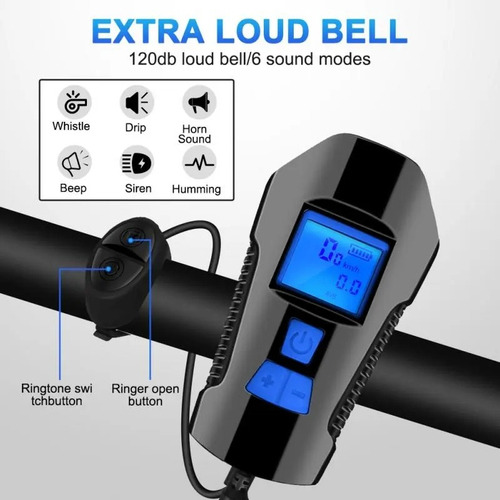 Luz Delantera 1000 Lumen / 4 Modos Para Bicicleta - Blackbox