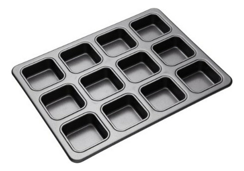 Master Class Non-stick 12 Hole Square Individual Brownie Tin