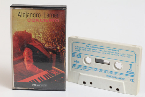 Cassette Alejandro Lerner Concierto 1990