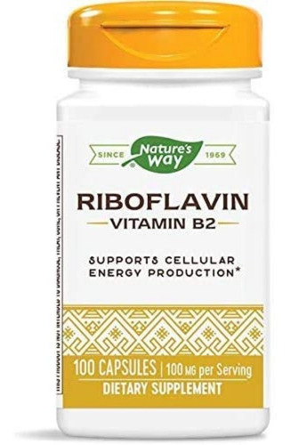 Vitamina B2 100cap Nature's Way - Unidad a $1701