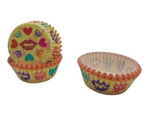 Capsula Cupcake Diseños (2.5 X 4,5 X 5,5)  (75 Unidades)
