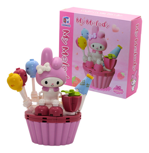 Bloques Armables Cupcake Kuromi Hello Kitty Sanrio Figura