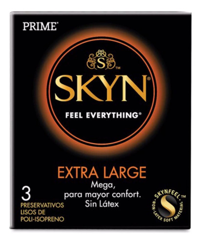 Preservativo Prime Skyn Mega Extra Large X 3 Unidades