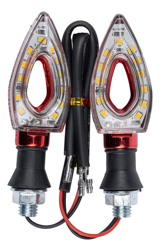 Faro Direccional Led Hueco Rojo 001 Para Moto