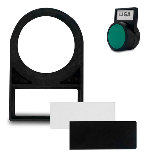 Kit 30 Plaqueta Identificação P/ Botões Seletoras E Led 22mm
