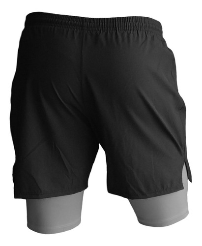 Imagen 3 de 4 de Short Deportivo Hombre Runner Con Licra
