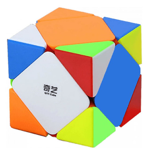 Cubo mágico cúbico de 3x3x3 piezas Qiyi Skewb color stickerless