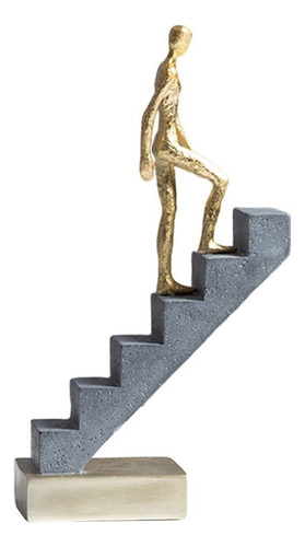 Escultura Pensador De Up Escaleras Estatilla Moderna Fs7