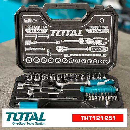 Set Kit Herramientas De Mano Total Pinza + Maletin 25 Piezas