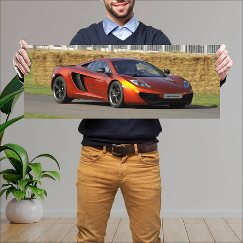 Cuadro 30x80cm Auto 2011 Mclaren Mp4 12c Auto 52