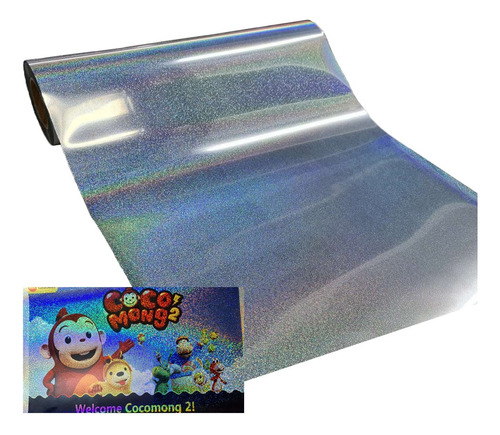 Vinilo Autoadhesivo Holográfico Sublible Sticker 32hs Moritz