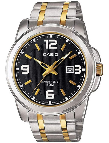 Reloj Casio Mtp-1314sg-1av  Elegante Acero Y Dorado