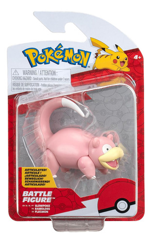 Pokemon Battle Slowpoke De 3 Pulgadas Nuevo Original