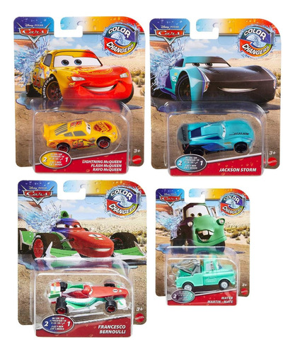 Cuatro Color Change De Cars Disney Pixar 2 En 1