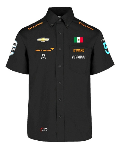 Camisa Retro Stu Pato O Ward Esc. Arrow Mclaren Indycar*homb