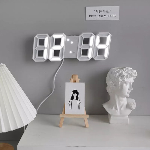 - Reloj De Pared Led 3d, Reloj Digital De Diseño Moderno