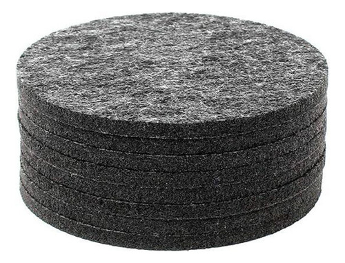 Tapete Redondo De Tela De Fieltro Para Vasos, Juego De 8 Pie
