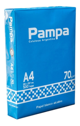 Resmas Pampa A4 70grs Caja De 10 Unidades