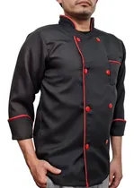 Comprar Filipina Chef Hombre Negra Con Rojo En Poliéster