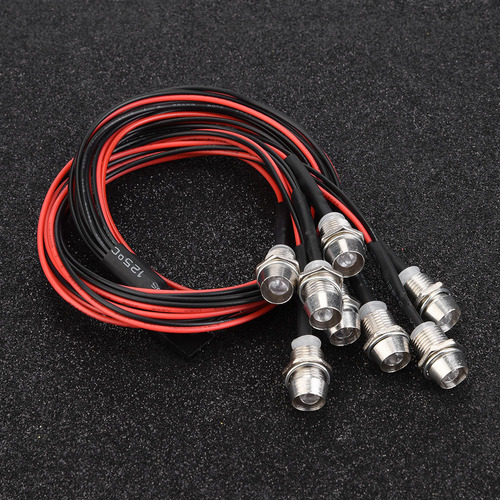 8 Faros Y Luces Traseras De 5 Mm, Luces Led, Modelo Rc
