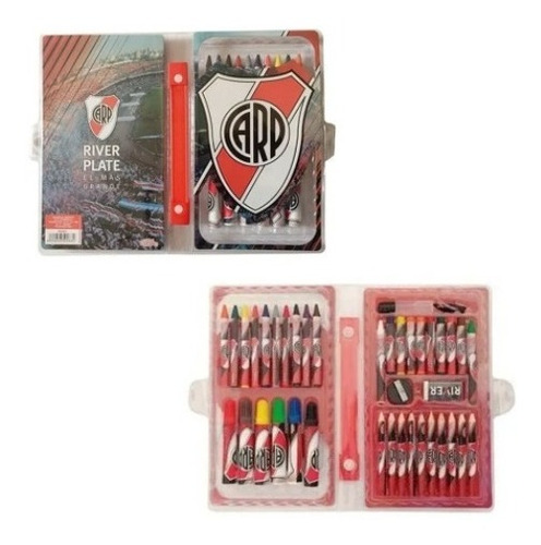 Set Arte Escolar Regalo Futbol River Plate Cresko Original 