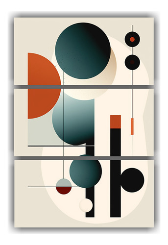 60x90cm Cuadro Abstracto: Luz Y Belleza En Líneas Rectas, T