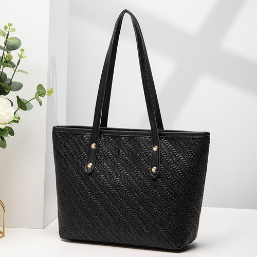 Bolsas De Mano De Gran Capacidad De Color Sólido De Moda Cd1