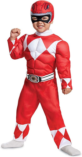 Power Rangers Red - Disfraz Para Niños Pequeños (12-18 Meses