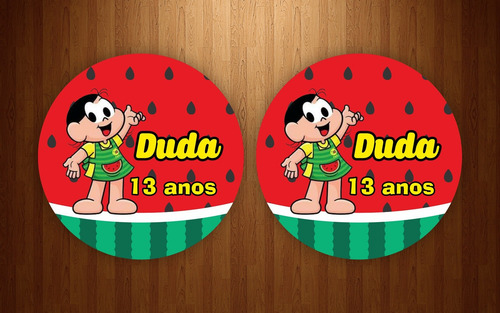60 Adesivos Rótulos Personalizados Magali 5x5cm