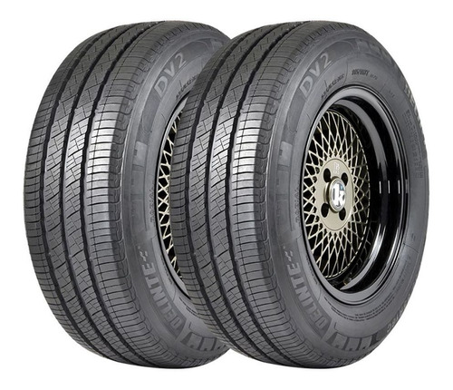 Kit 2 Pneus Delinte Aro 15c 195/70r15c Dv2 8 Lonas 104/102s