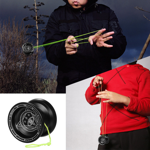 . .. Guante Profesional Yoyo Ball De Aluminio Con Cuerdas