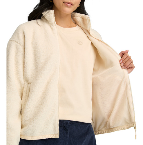 Chamarra Timberland Blanco Polar Tb0a614fv04 Mujer