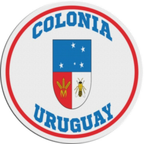 Parche Circular Escudo Uruguay Colonia