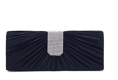 Cartera Fiesta Clutch Flap Azul Marino