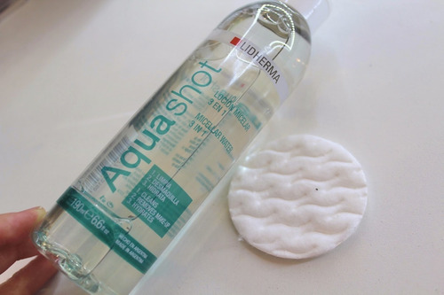 Imagen 2 de 7 de Agua Micelar Aquashot Locion 190ml Lidherma