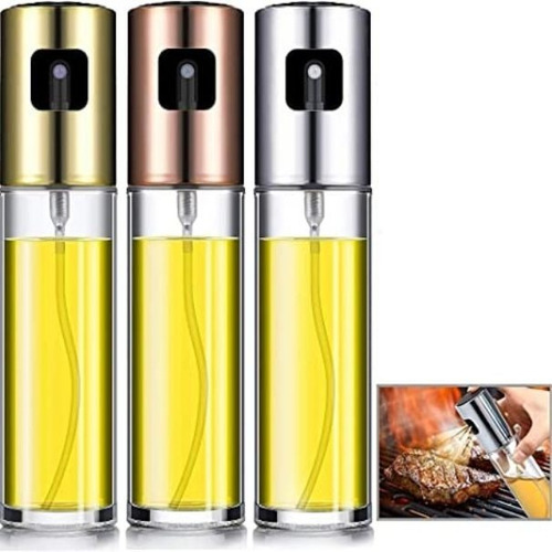 Imagen 2 de 9 de Rociador Pulverizador De Aceite Aceto Vidrio Set 3 Unidades