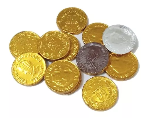 Monedas De Chocolate 2 Bolsas X 50 Unidades Triunfo