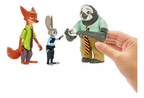 Disney Pixar Figura De Acción Zootopia Paquete De 3