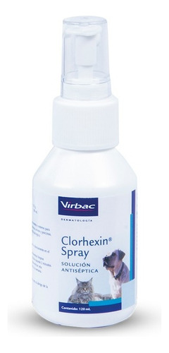 Clorhexin Spray Desinfectante Para Mascotas 120 Ml