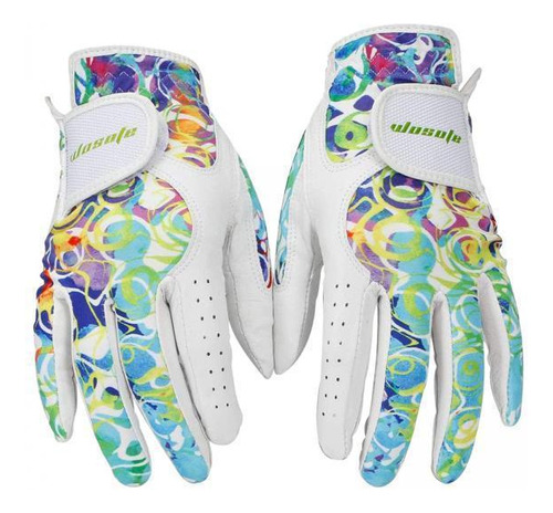 2 Guantes De Golf Loviver, Duraderos, De Piel De Primera Cal